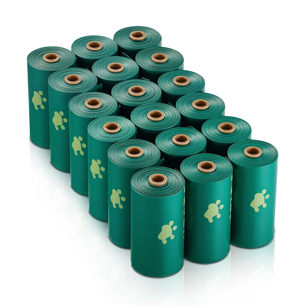 270 Count Dog Poop Waste Bags Leak Proof Unscented 13 x 9 Inch Rolls
