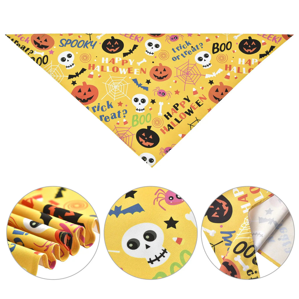 Halloween Dog Bandana Triangle Pet Scarf Costume Accessories