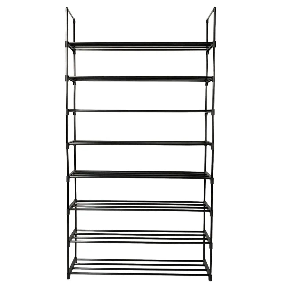 2-Pack Gray 4-Tier Shoe Rack Tower Organizers