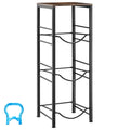 4 Tier Metal Water Jug Holder Rack for 3 to 5 Gallon Bottles Black