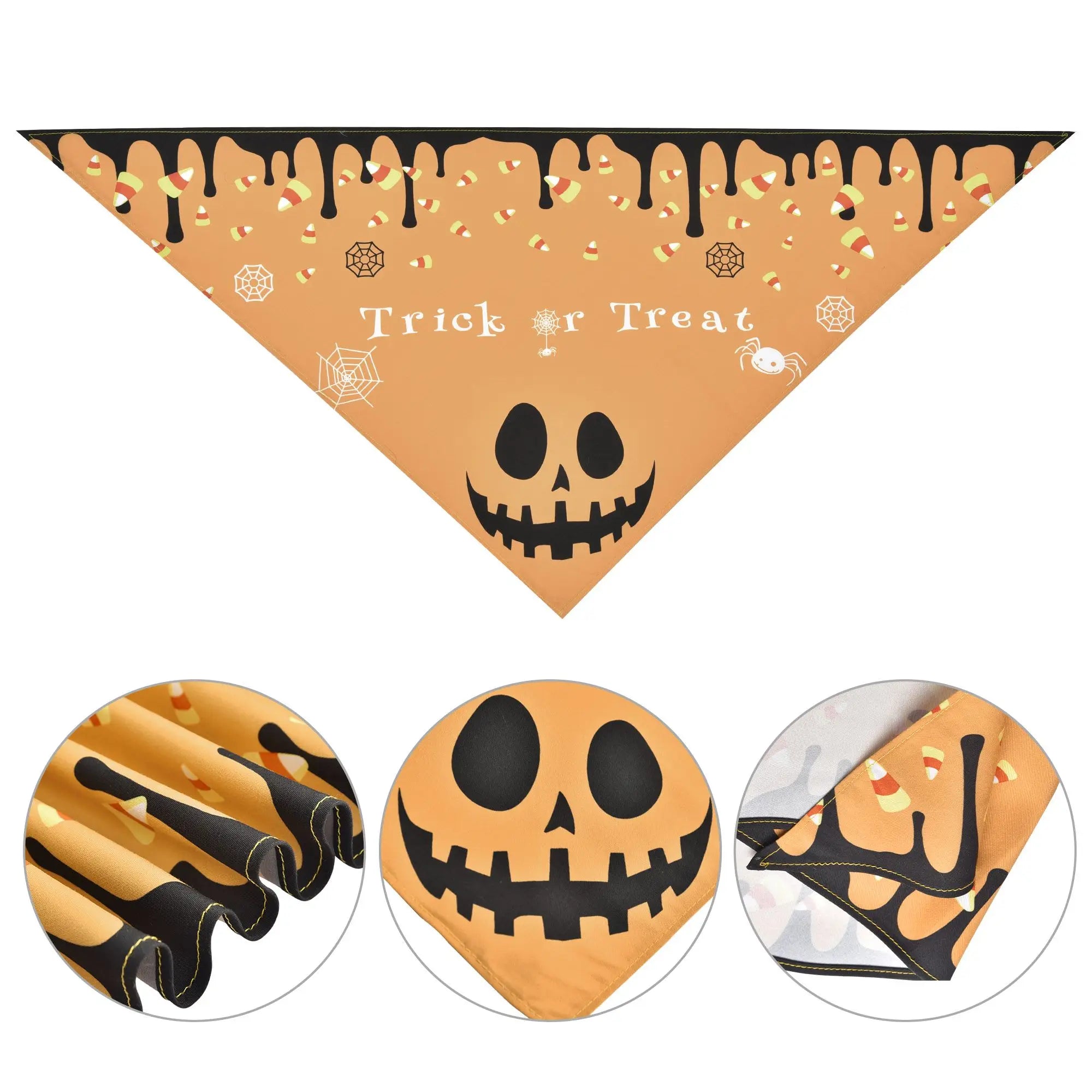 Halloween Dog Bandana Triangle Pet Scarf Costume Accessories