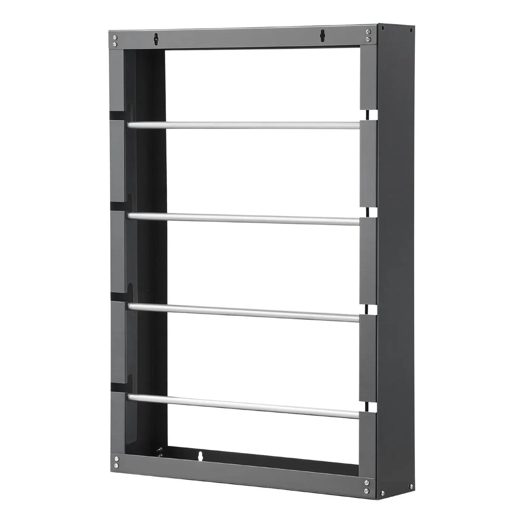 Wall-Mounted 4-Rod Adjustable Spool Storage Rack
