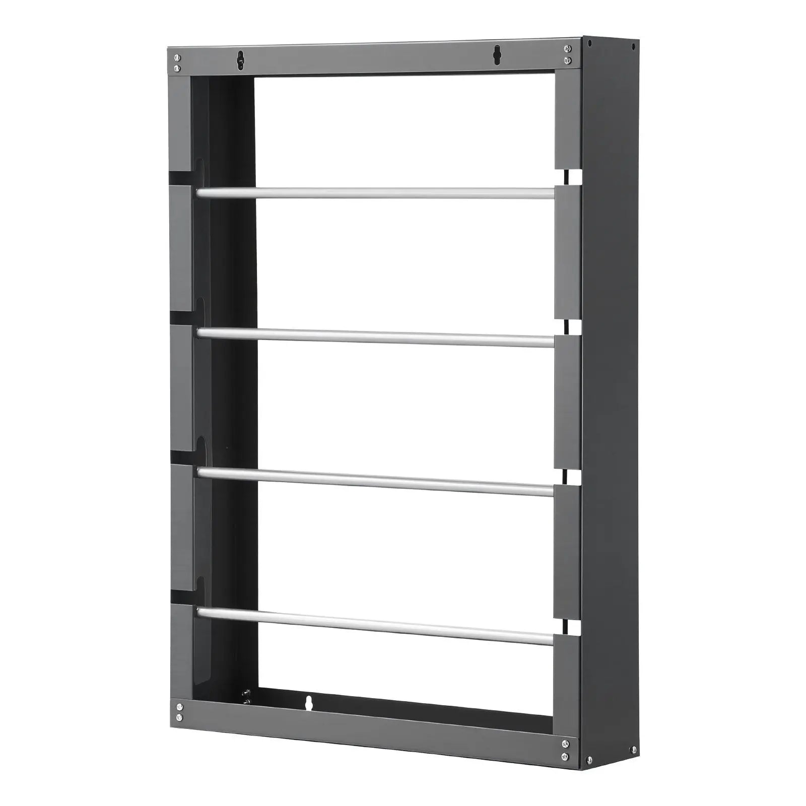 Wall-Mounted 4-Rod Adjustable Spool Storage Rack