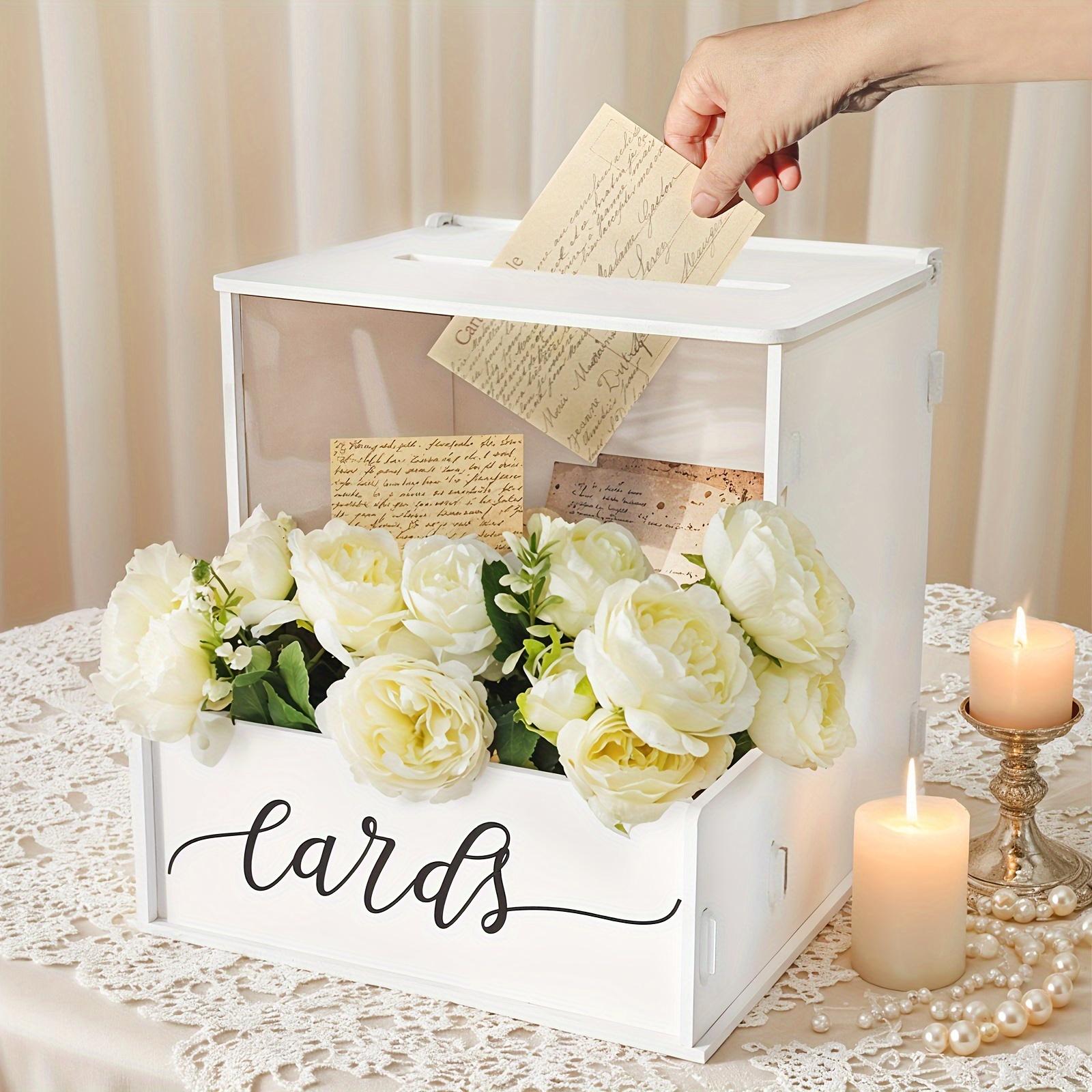 White Lockable Wedding Card Box product detail 4