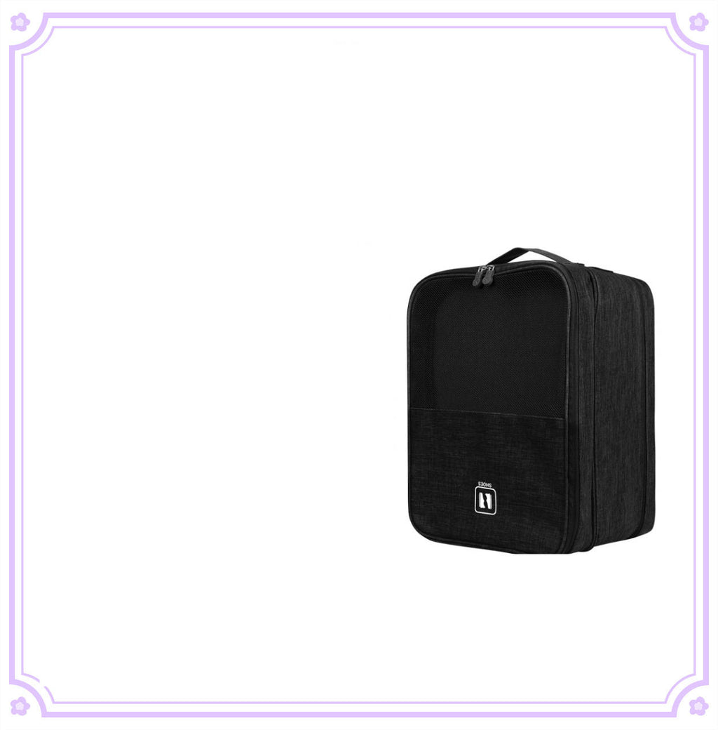 Portable Dust-Proof Travel Shoe Bag Black product detail