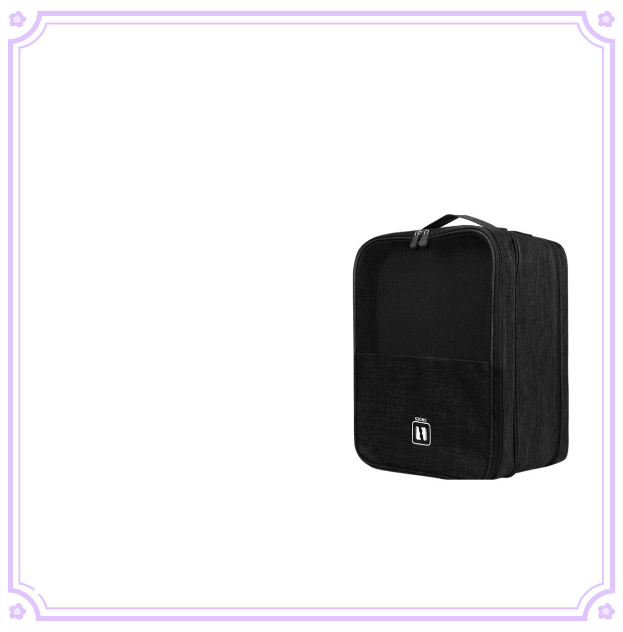 Portable Dust-Proof Travel Shoe Bag Black product detail