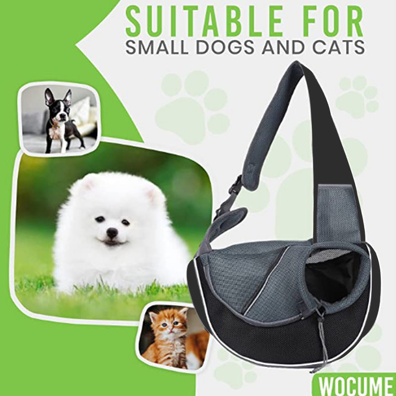 Portable Crossbody Pet Carrier Bag for Dogs and Cats product detail