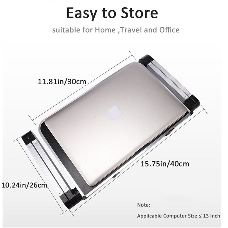 Foldable Ergonomic Laptop and Tablet Stand, Black product detail