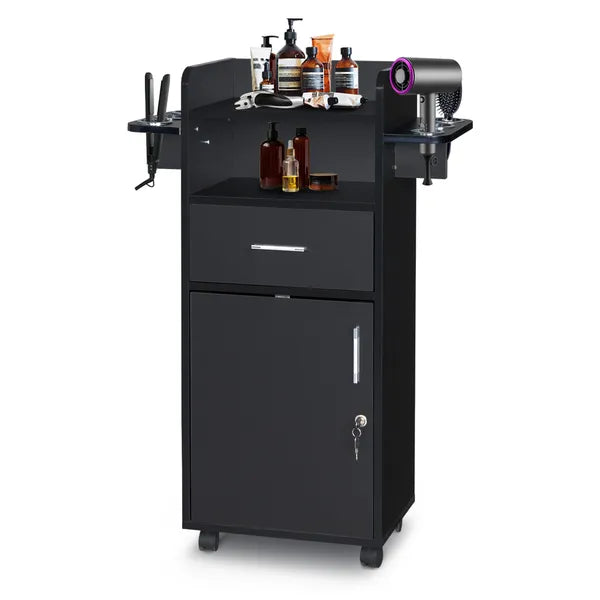 Rolling Beauty Salon Trolley Cart with Drawer