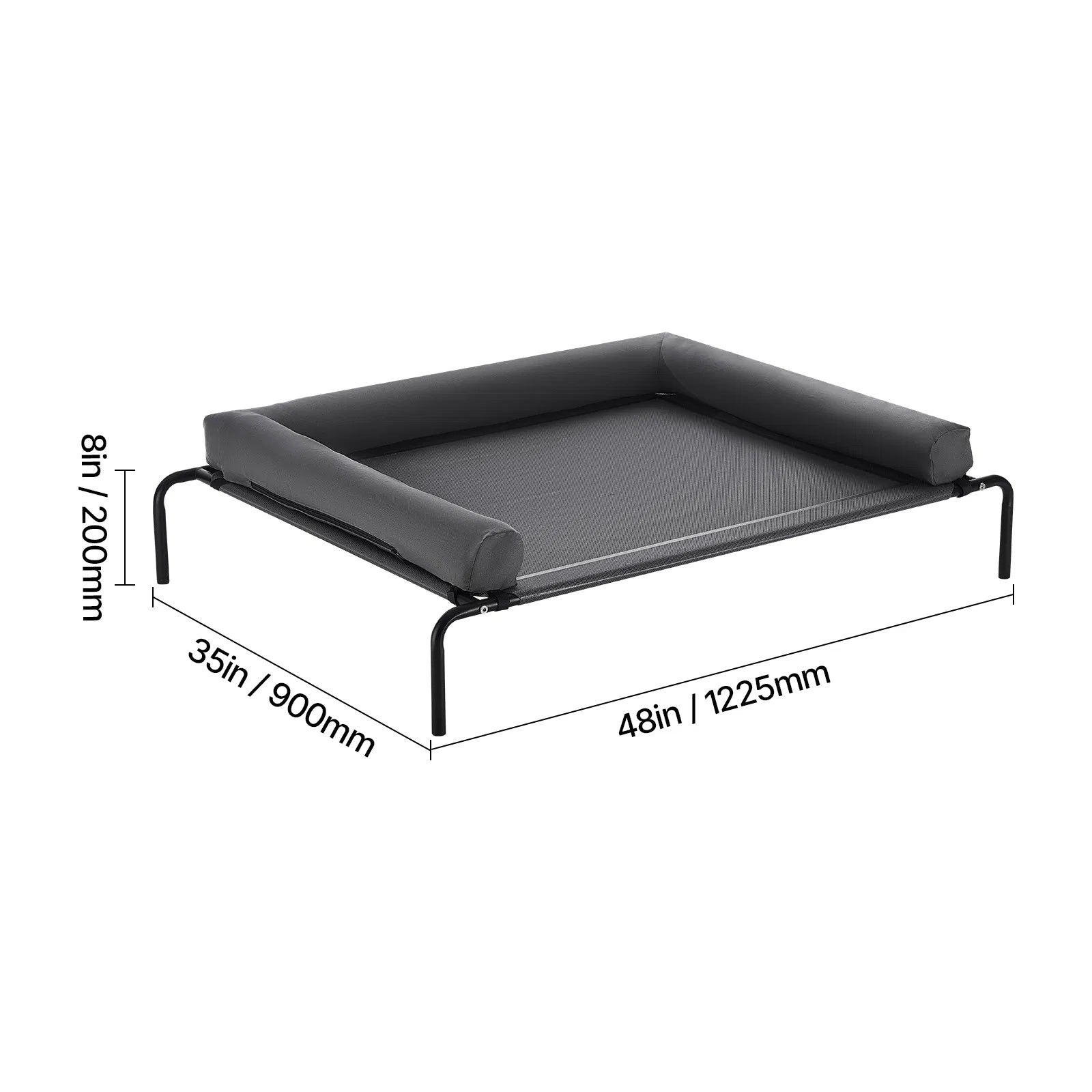 Elevated dog bed detail