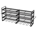 4-Layer Power Tool Organizer with 8 Drill Holders