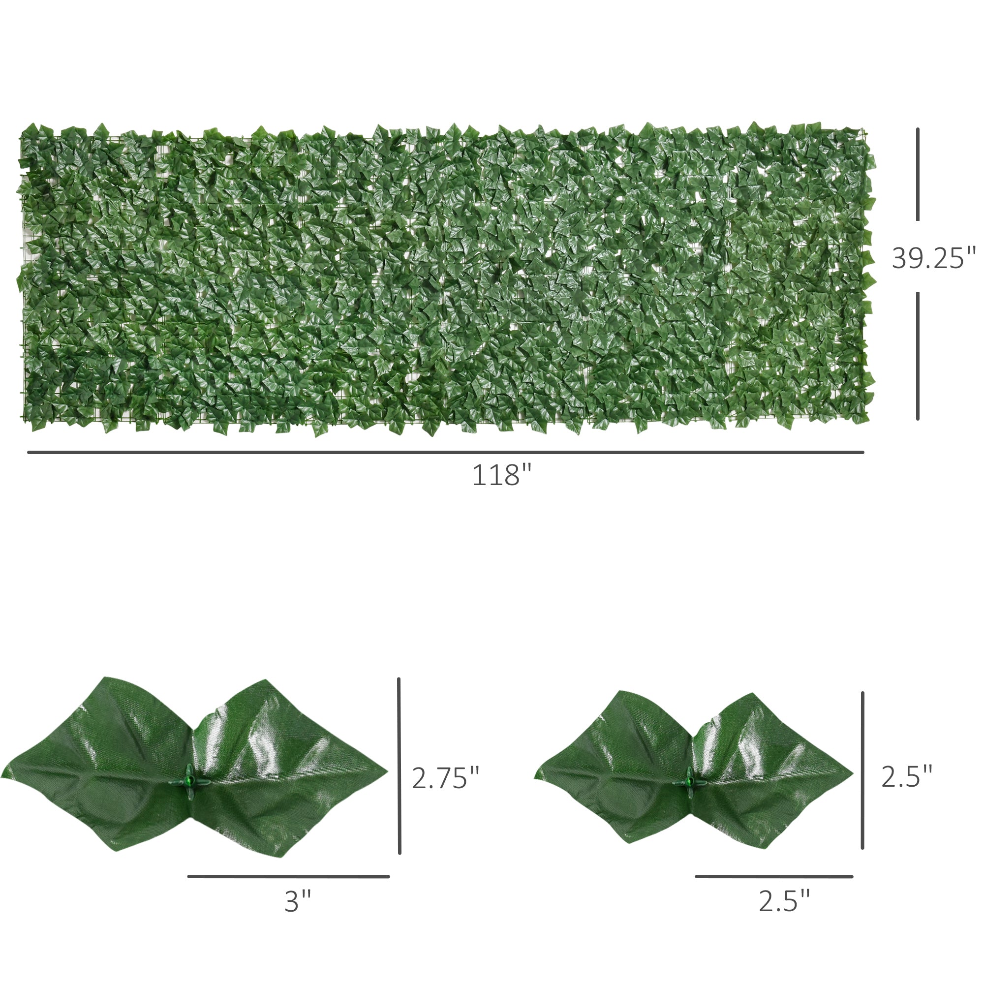 Artificial Grass Wall Panel - 118 x 39 Inches detail 2