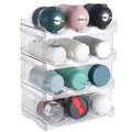 4-Tier Stackable 12-Bottle Refrigerator Organizer