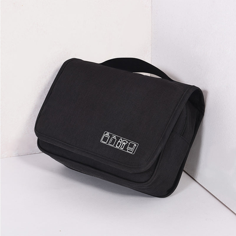 Large Hanging Travel Toiletry Organizer Bag - Black