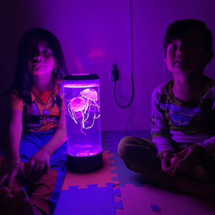 LED Jellyfish Aquarium Night Light, Black product detail
