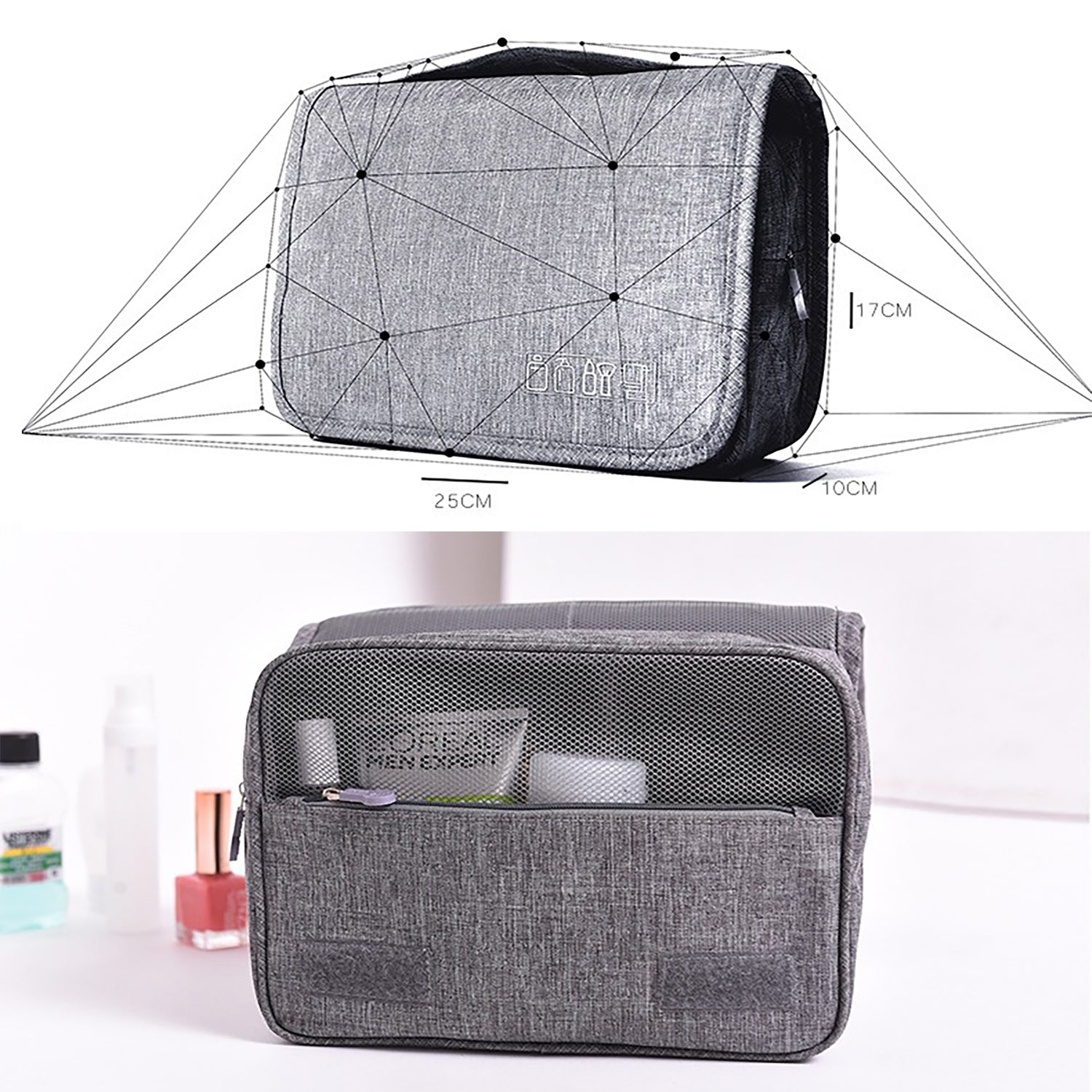 Large Hanging Travel Toiletry Organizer Bag product detail