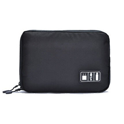 Travel Cable and Electronics Organizer Pouch - Black