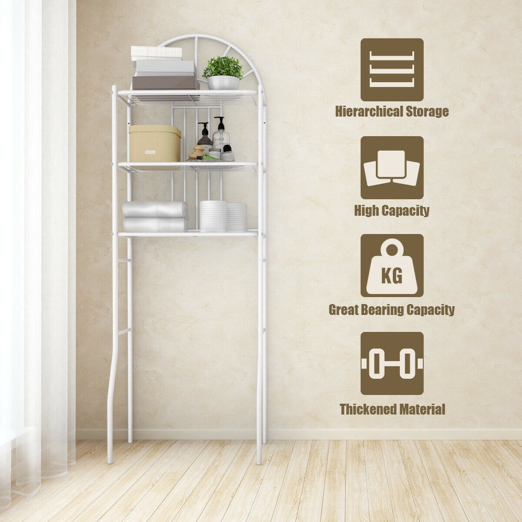 3-Tier Over-the-Toilet Bathroom Storage Rack detail 2
