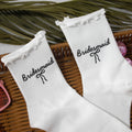 Lace-Trimmed Bride Mid-Calf Socks