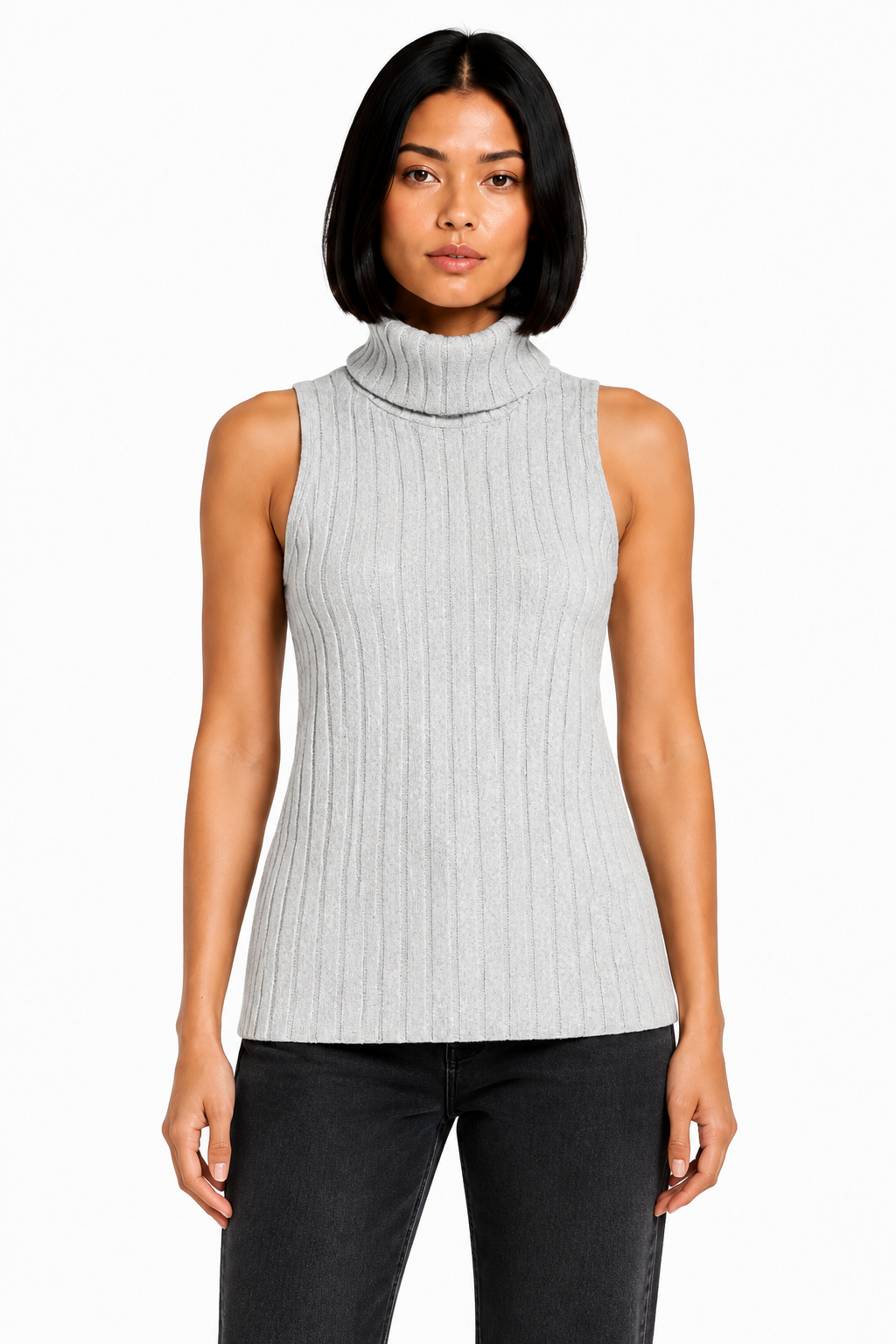 Basic Bae Full Size Ribbed Turtleneck Tank