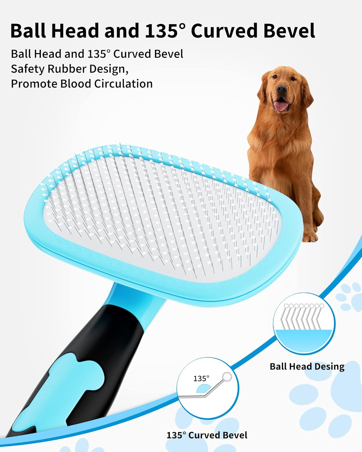 Dog and Cat Grooming Brush product detail