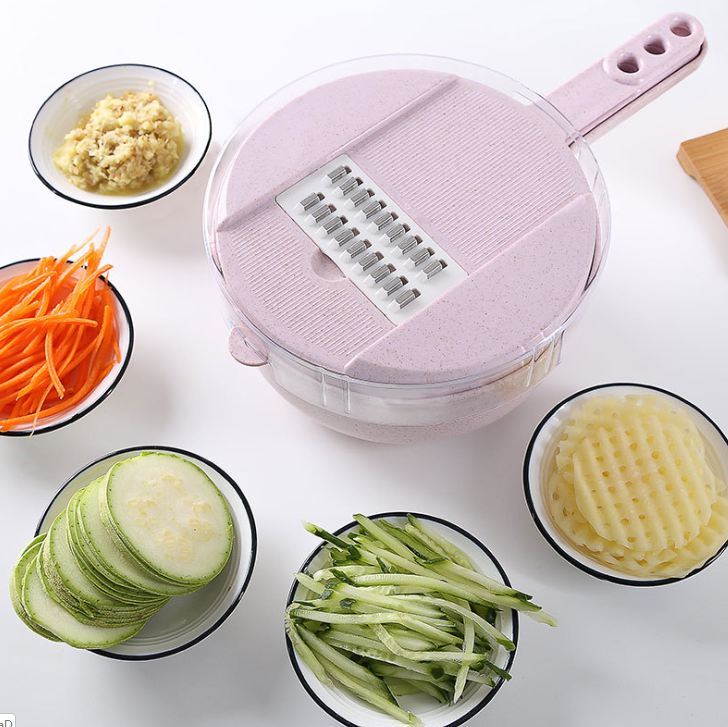 8-in-1 Mandoline Vegetable Slicer with Strainer product detail
