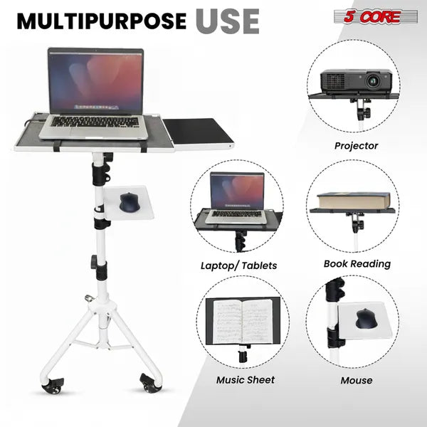 Adjustable Two-Shelf Projector Stand with Phone Holder product detail 4