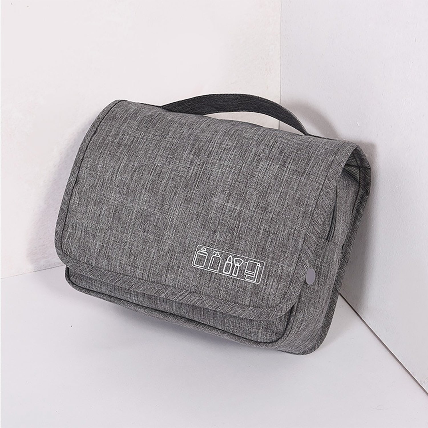 Large Hanging Travel Toiletry Organizer Bag - Gray