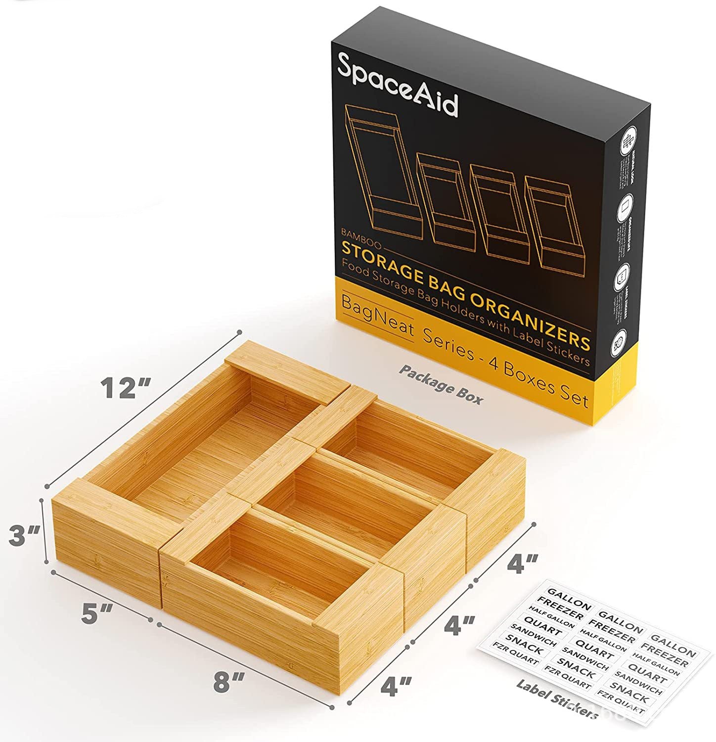 Kitchen Wrap and Foil Drawer Organizer product detail