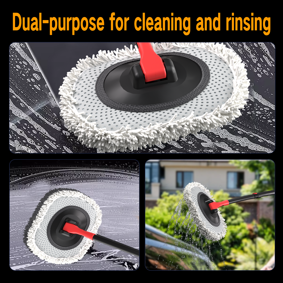 41-Inch Water-Fed Car Wash Mop with 10m Hose product detail 5