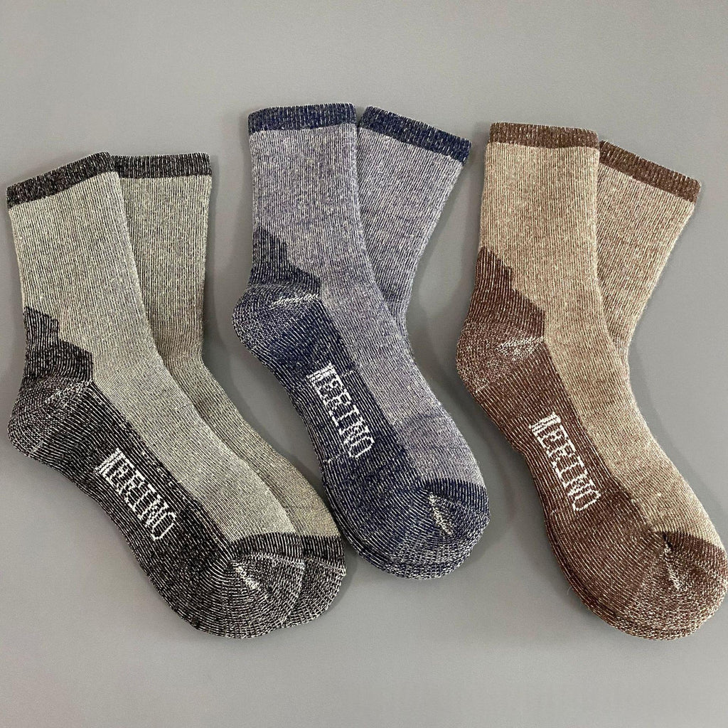 Wool Hiking and Ski Socks, Floral, Size 36-40