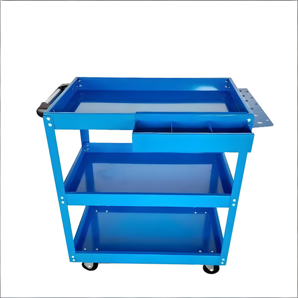 3-Tier Heavy-Duty Rolling Tool Cart - Blue