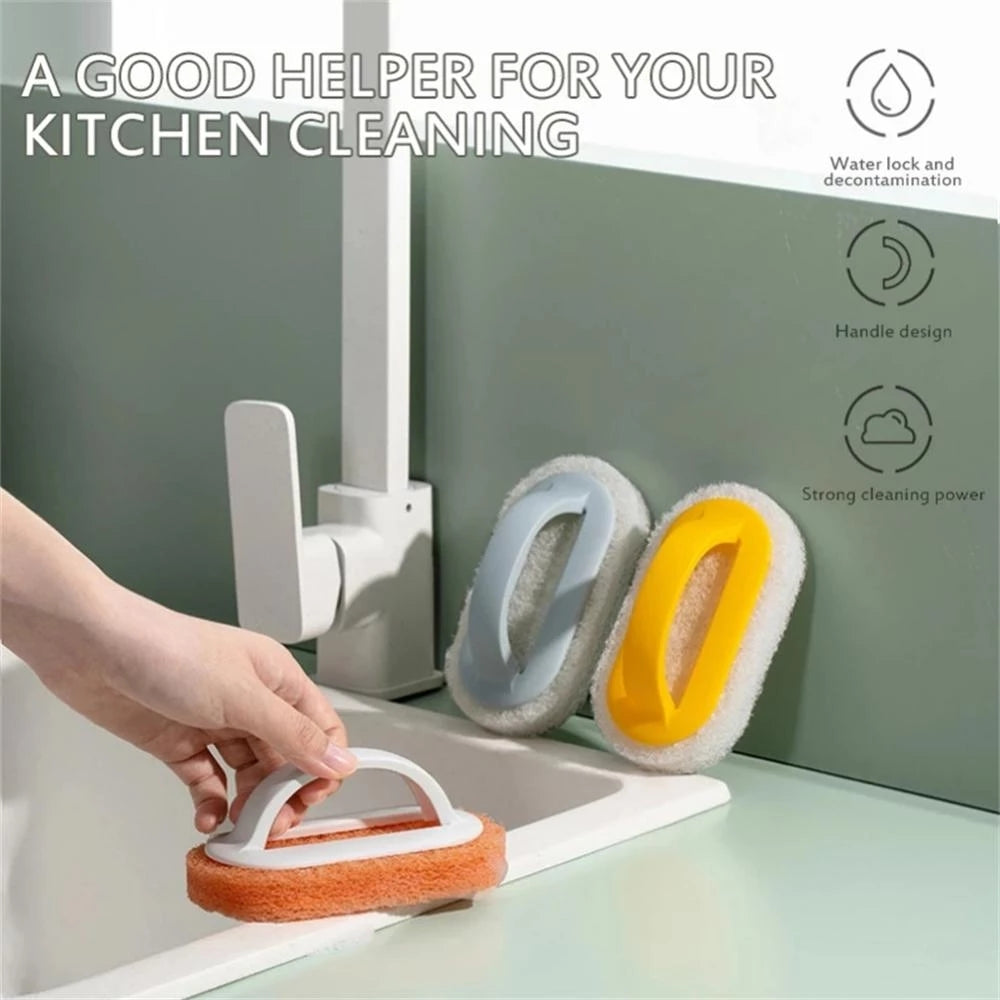 Reusable Sponge Cleaning Cloth with Scrubbing Surface