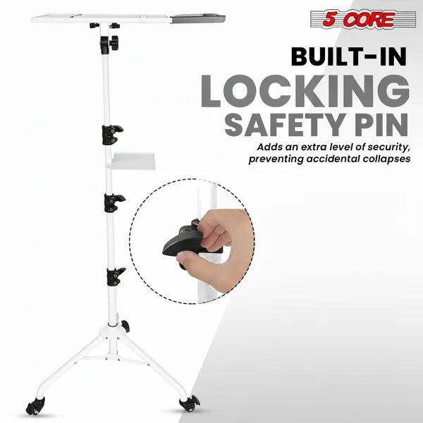 Adjustable Two-Shelf Projector Stand with Phone Holder product detail 5