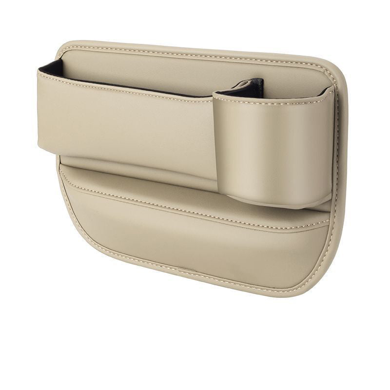 Car Seat Gap Organizer for Phone Keys and Sunglasses - White Passenger Seat