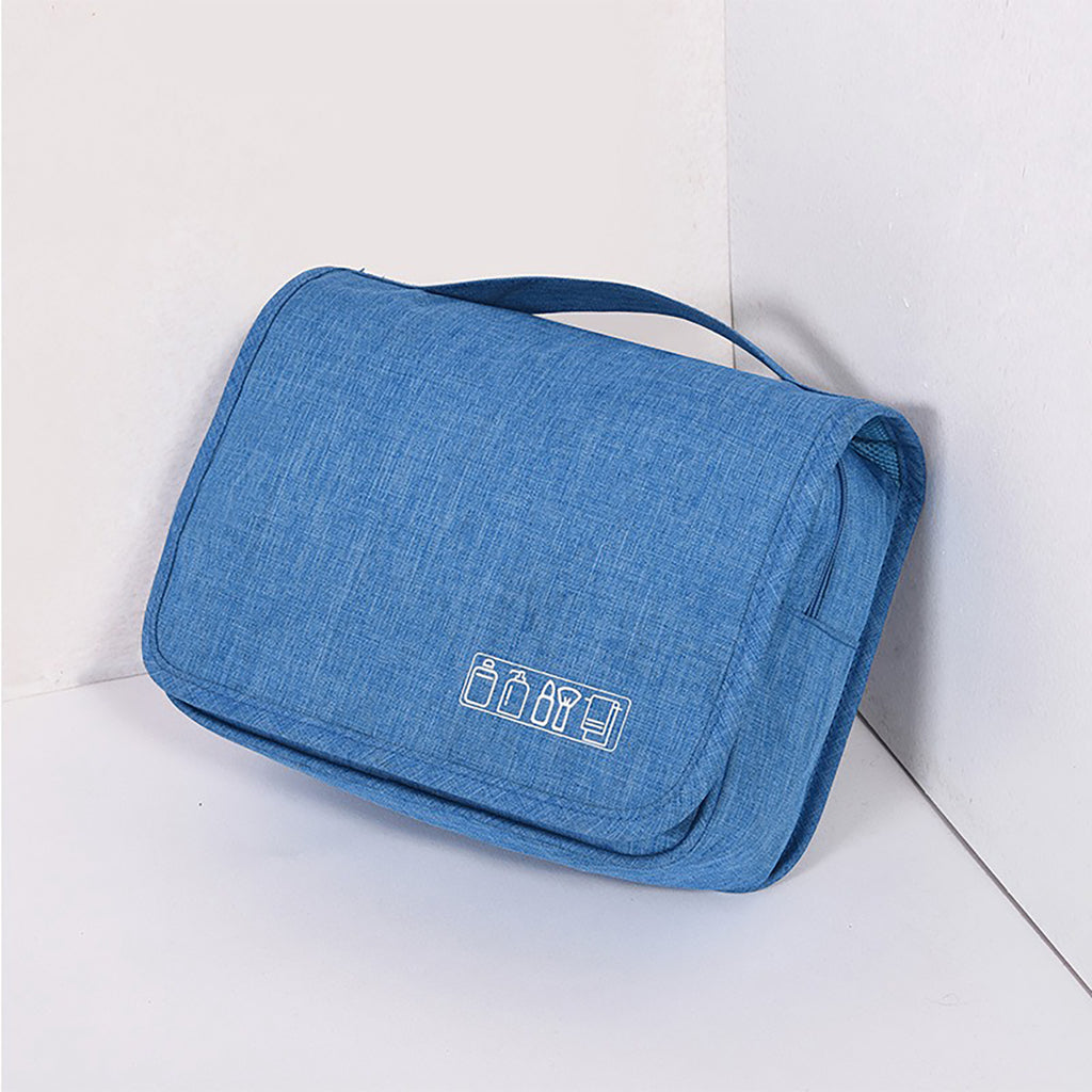Large Hanging Travel Toiletry Organizer Bag - Blue