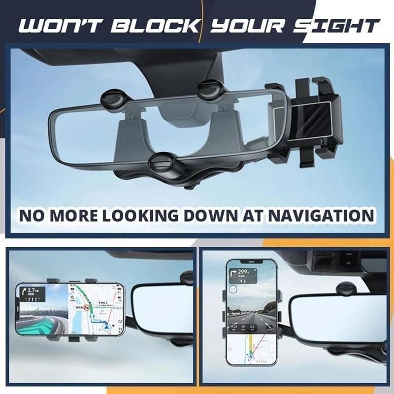 360-Degree Rearview Mirror Phone Holder product detail