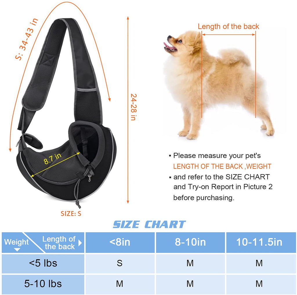 Portable Crossbody Pet Carrier Bag for Dogs and Cats product detail