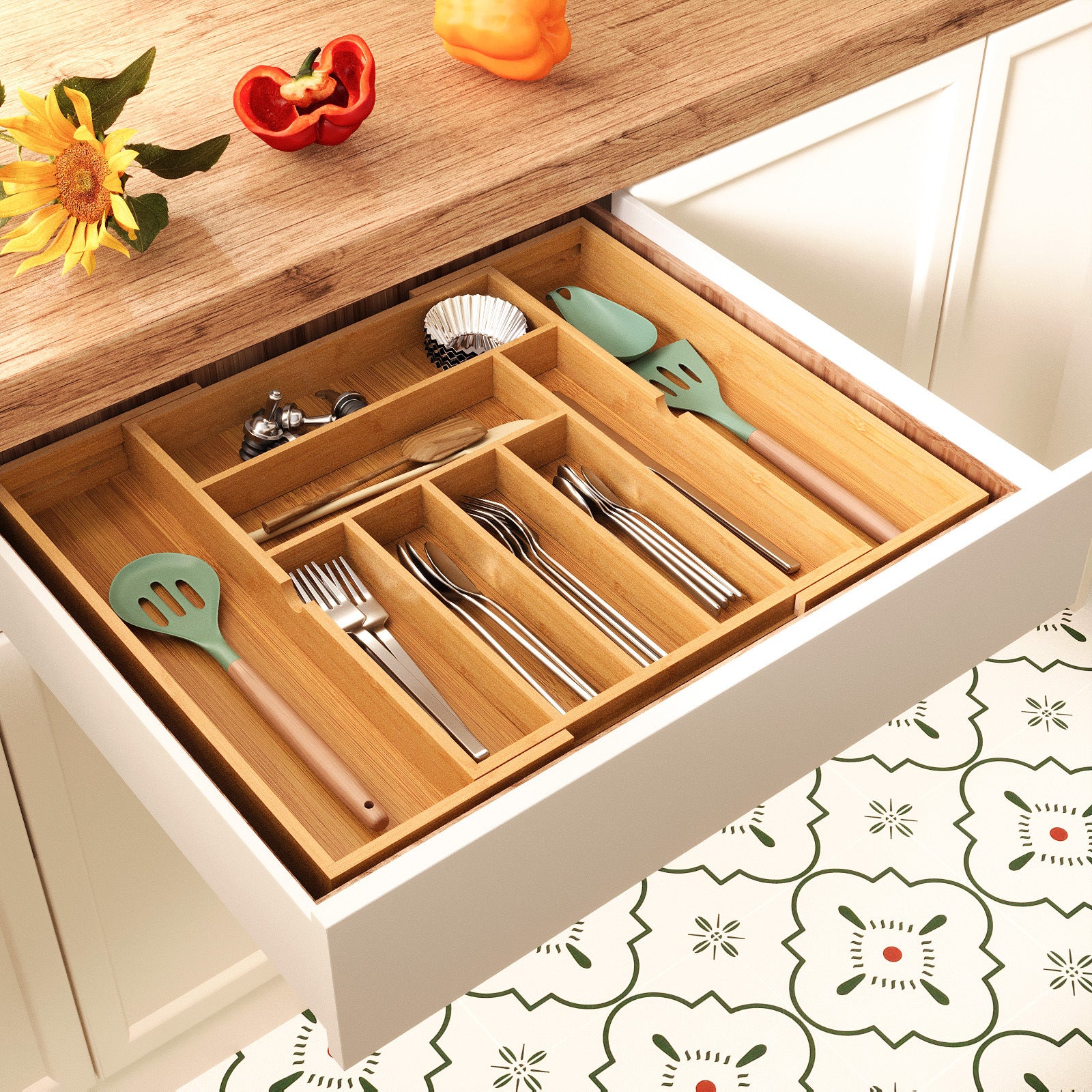 Pull-Out Kitchen and Bedside Organizer product detail