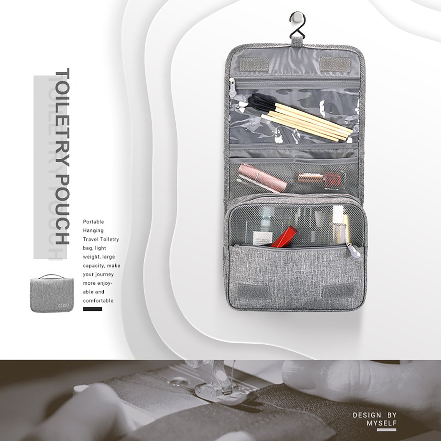 Large Hanging Travel Toiletry Organizer Bag product detail