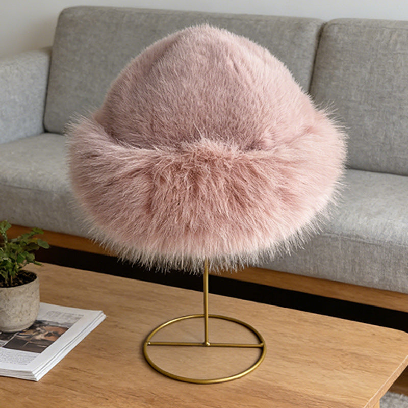 Plush Ear-Protection Winter Hat, Beige product detail