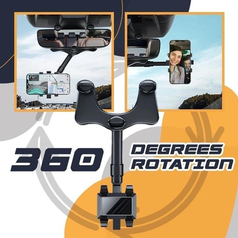 360-Degree Rearview Mirror Phone Holder product detail