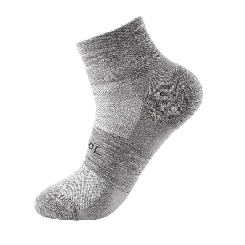 Merino Wool Ankle Socks, Beige, Large product detail