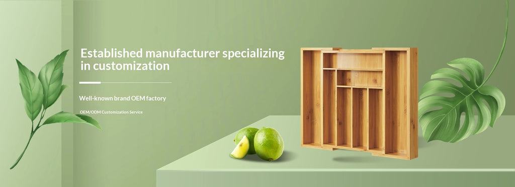 Expandable Bamboo Drawer Organizer product detail