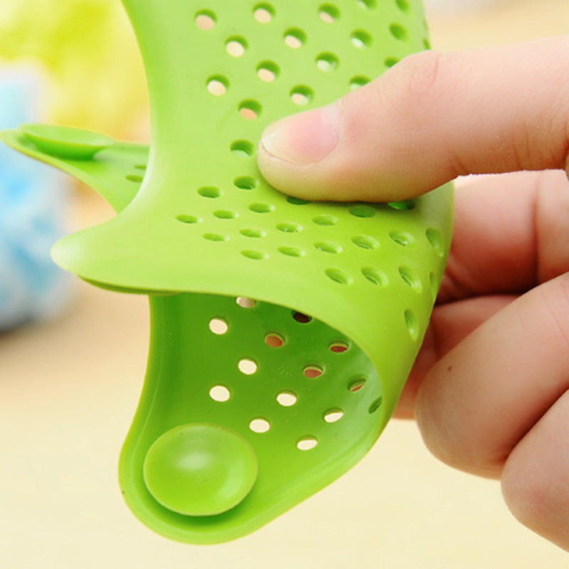 3-Pack Starfish Sink Hair Catcher Set - Blue product detail