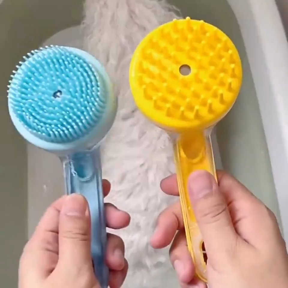 Long Handle Pet Bath Brush for Dogs and Cats product detail